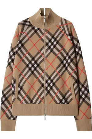 Burberry Cardigan mit Vintage Check