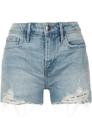 Frame Jeans-Shorts im Distressed-Look
