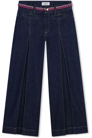 Lanvin Schlagjeans mit Kontrastborten