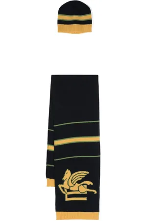 Etro Mützen-Set aus Pegaso-Jacquard