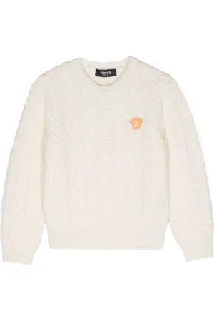 VERSACE Pullover mit Zopfmuster
