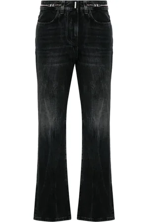 Givenchy Bootcut-Jeans mit Logo-Schild