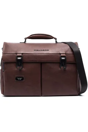 Piquadro Schultertasche mit Logo-Prägung