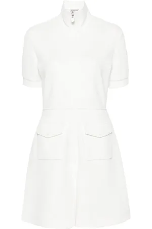 Moncler Piqué-Minikleid mit Logo-Patch