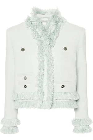 HUISHAN ZHANG Boucle-Jacke mit Fransen