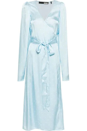 ROTATE Gepunktetes Wickelkleid