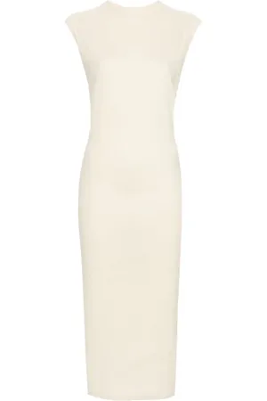 Issey Miyake Strukturiertes Membrane Midikleid
