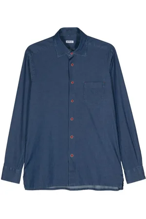 Kiton Jeanshemd mit aufgesetzten Taschen