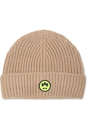 BARROW Gestrickte Beanie mit Logo-Applikation