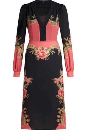 Etro Midikleid mit Blumen-Print