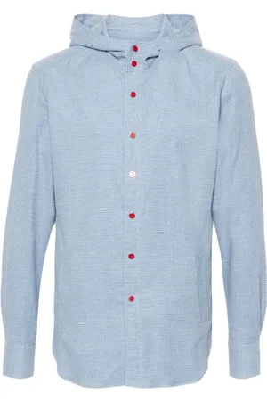 Kiton Hemd mit Vichy-Karomuster