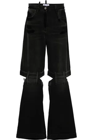 The Attico Weite Lunghi High-Rise-Jeans