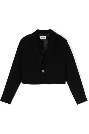 Moschino Cropped-Jacke mit steigendem Revers