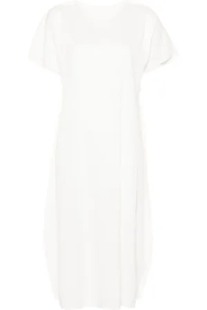 PLEATS PLEASE ISSEY MIYAKE Geripptes A-Poc Form Midikleid