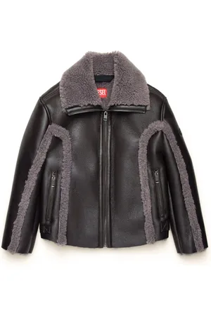 Diesel Pilotenjacke aus Faux-Leder