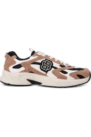 HUGO BOSS Netz-Sneakers mit Wildledereinsätzen