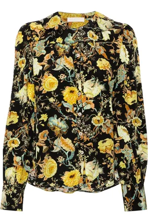 ULLA JOHNSON Veron Seidenbluse mit Blumen-Print