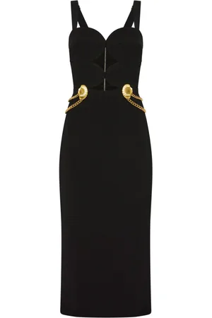 Rebecca Vallance Chelsea Midikleid mit Golddetail