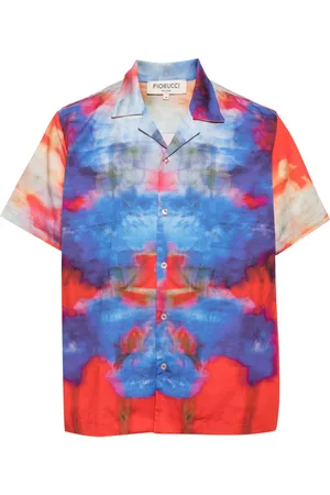 Fiorucci Flower Blur Hemd aus Bio-Baumwolle