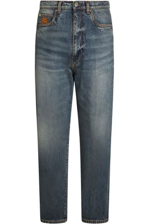 Etro Halbhohe Straight-Leg-Jeans
