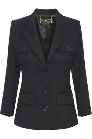 Elisabetta Franchi Einreihiger Blazer aus Krepp