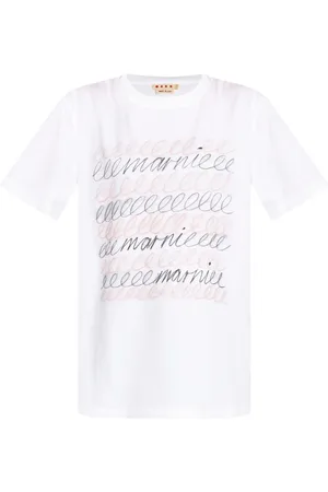 Marni T-Shirt mit Logo-Print