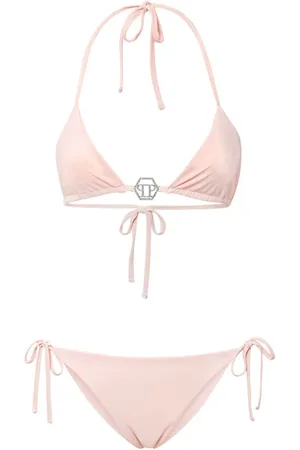 Philipp Plein Bikini mit Logo-Schild
