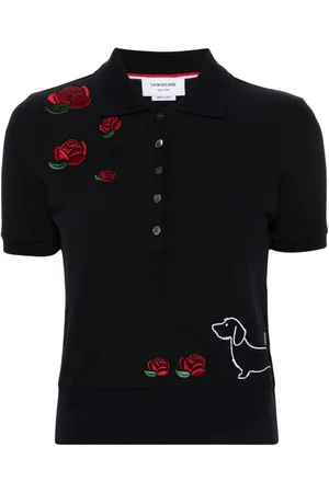 Thom Browne Poloshirt mit Stickerei