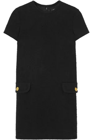 VERSACE Tweed-Midikleid
