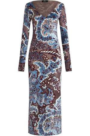 Etro Kleid aus Jacquard-Samt