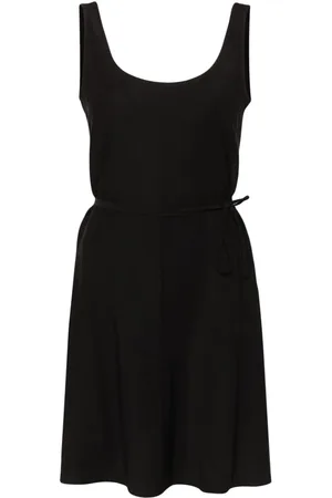 Calvin Klein Twill-Minikleid mit U-Ausschnitt