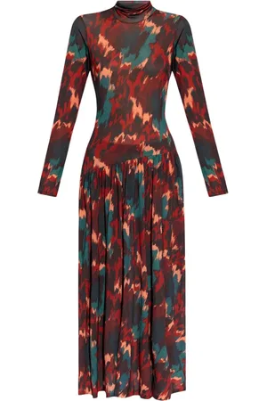 ULLA JOHNSON Fernanda Kleid mit grafischem Print