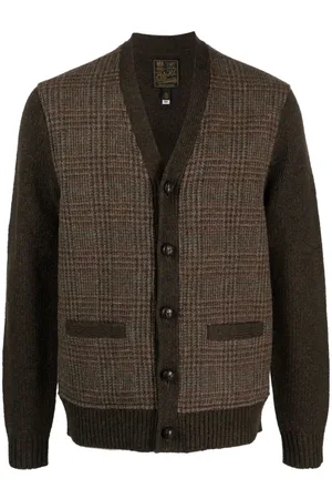 Ralph Lauren Cardigan mit karierten Einsätzen