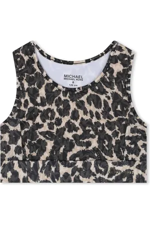 Michael Kors Cropped-Tanktop mit Leoparden-Print