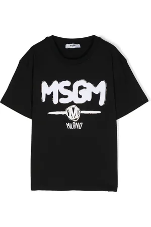Msgm T-Shirt mit beflocktem Logo