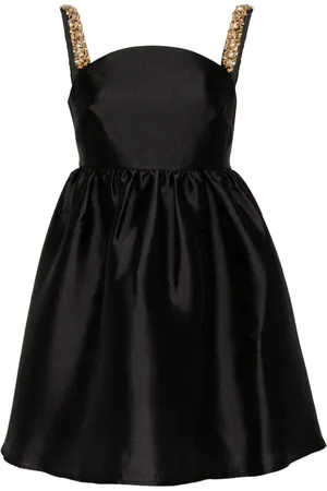 Self-Portrait Minikleid mit Kristallen