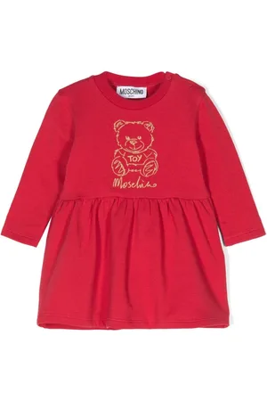 Moschino Kleid mit Teddy-Stickerei