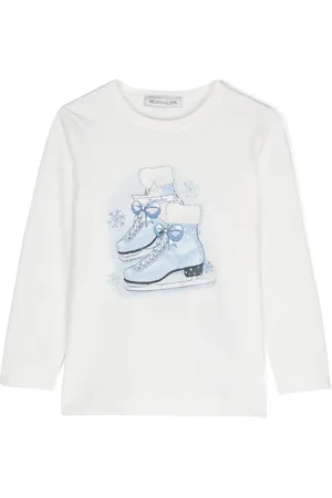 MONNALISA T-Shirt mit Schlittschuh-Print