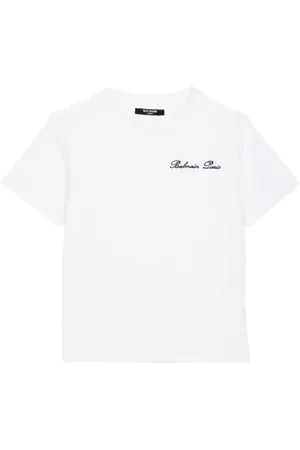 Balmain T-Shirt mit Logo-Stickerei