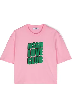 Msgm T-Shirt mit beflocktem Logo