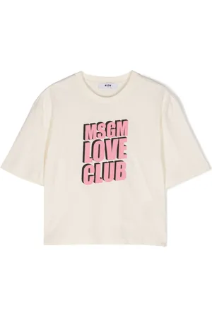 Msgm T-Shirt mit beflocktem Logo