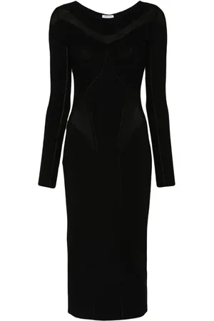 Patrizia Pepe Perforiertes Midikleid