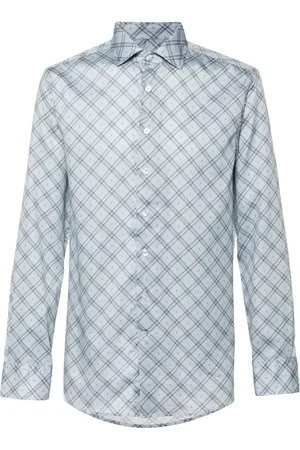 Etro Kariertes Hemd mit Paisley-Print