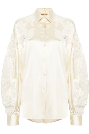 ERMANNO SCERVINO Hemd mit Blumenapplikation