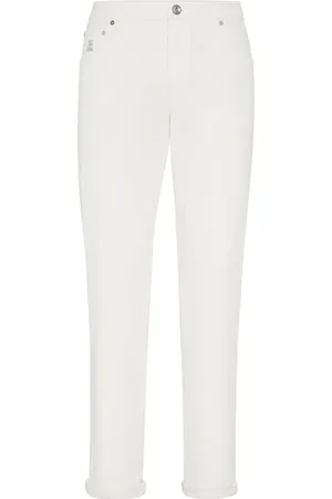 Brunello Cucinelli Jeans mit Logo-Stickerei