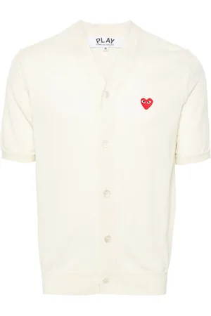Comme des Garçons Cardigan mit Herz-Patch