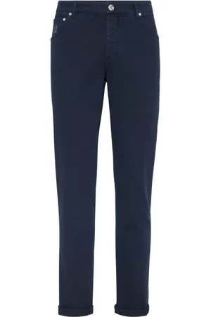 Brunello Cucinelli Jeans mit Logo-Stickerei