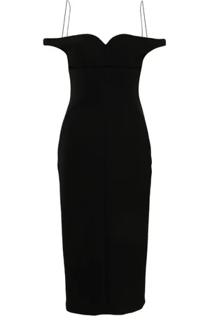 Serafini Schulterfreies Midikleid