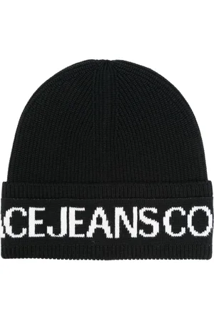 VERSACE Beanie mit Intarsien-Logo