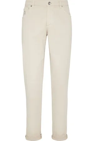 Brunello Cucinelli Jeans mit Logo-Stickerei